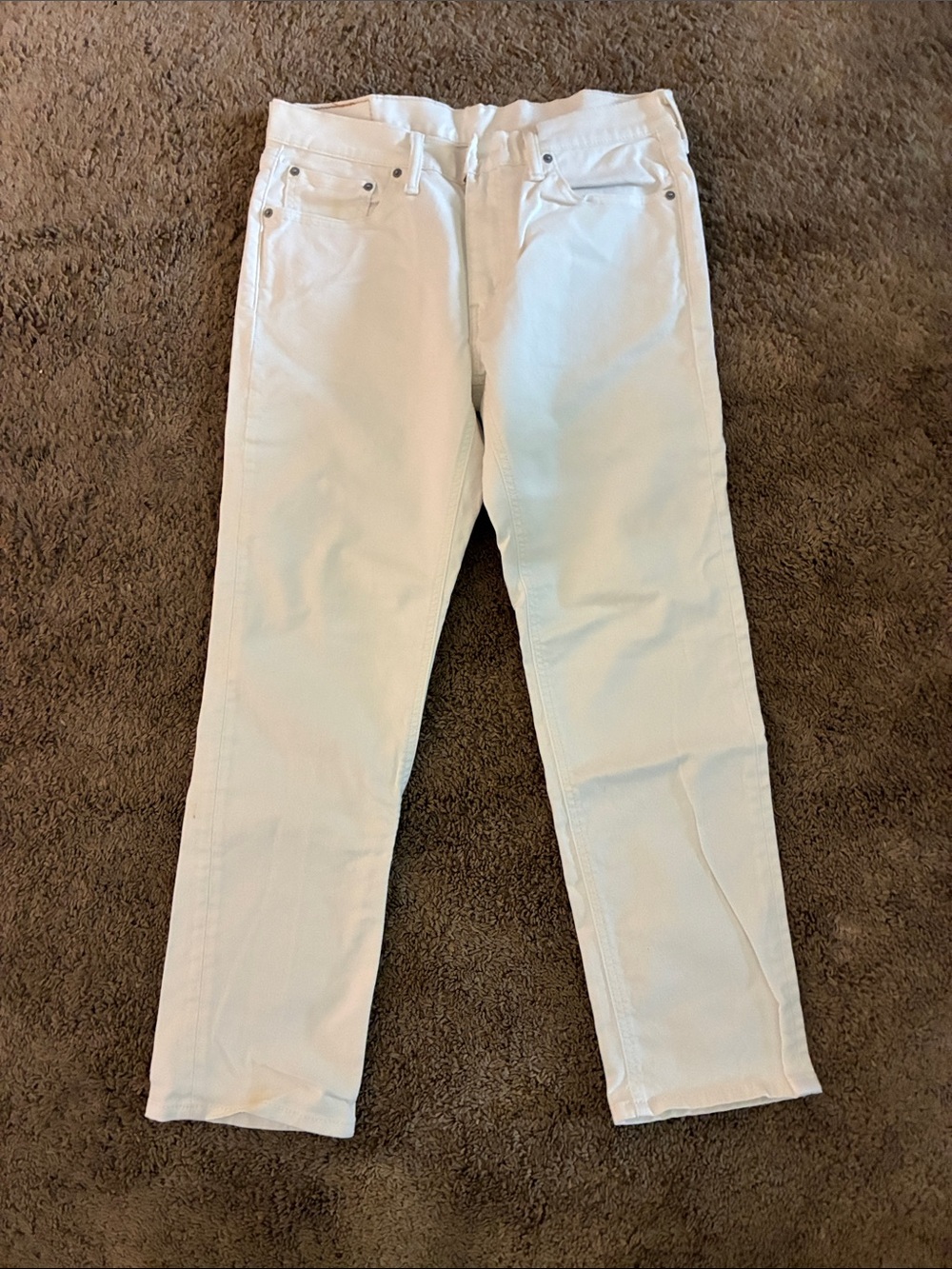 Levi's Men's Slim Straight White Jeans - LIKE NEW
